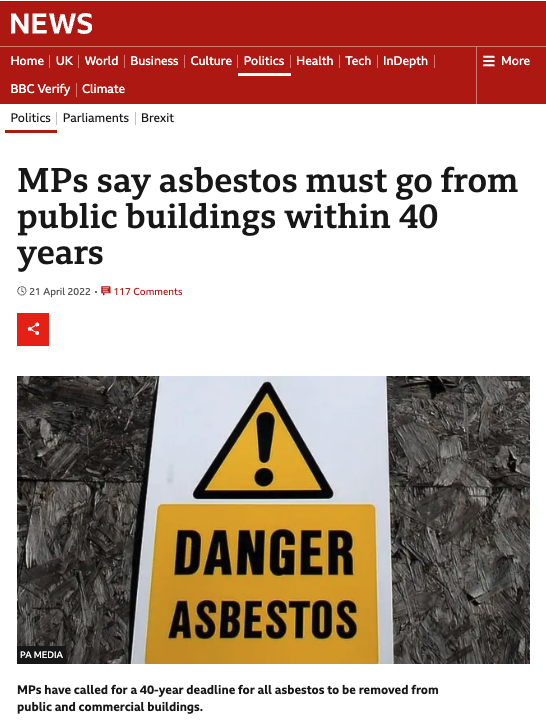 BBC — asbestos in buildings